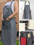 Personalised Apron - Chambray Cafe Style