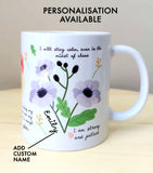 Personalised Mug - Affirmations Self Care Lilac Florals