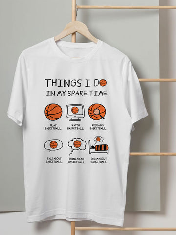 T-shirt - Basketball Fan Things I Do In My Spare Time
