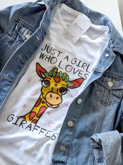 T-shirt - Cute Giraffe