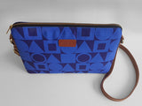 Cross Body Bag - Cobalt Blue Shapes