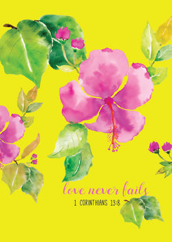 Love Never Fails - Pink Art Print