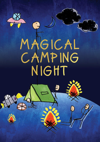 Magical Camping Night - Art Print/ Plaque
