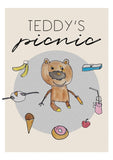 Teddy's Picnic - Art Print/ Plaque