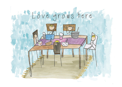 Love Grows Here - Art Print/ Plaque