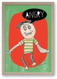 Angry - Emotions Series Art Print/ Plaque