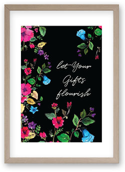 Let Your Gifts Flourish - Art Print/ Plaque