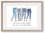 Friendship Love Girlfriends -Art Print/ Plaque
