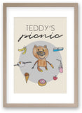 Teddy's Picnic - Art Print/ Plaque