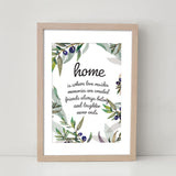 Home is Where Love Resides - Art Print/ Plaque