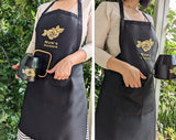 Personalised Garden Apron - Australiana Botanical Gum Nut Leaves