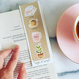 Bookmark Coffee Tea Book Bliss