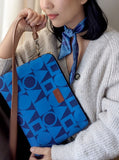 Cross Body Bag - Cobalt Blue Shapes