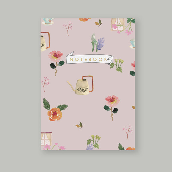 A5 Bullet Dot Journal Notebook 80 pages - Gardening