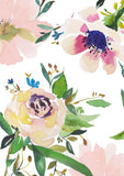 Set of 4 watercolour floral art - Garden in Spring