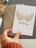 Christening/Baptism Greeting Card - Blessings on your christening