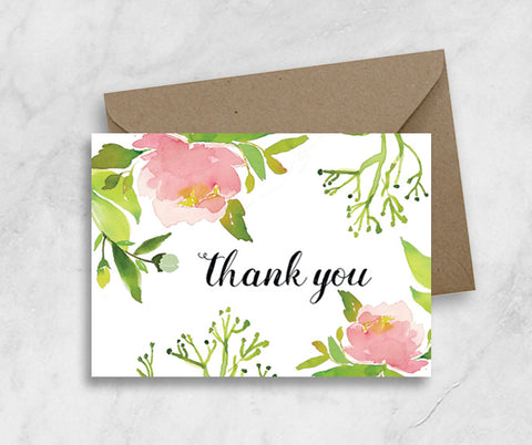 Greeting Card - Thank You In Peony