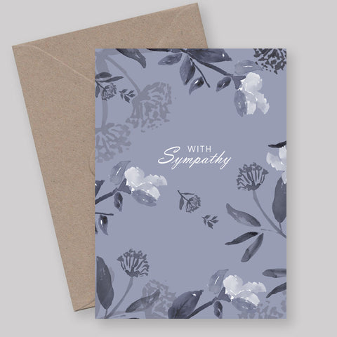 Greeting/ gift Card - With Sympathy Serenity