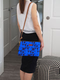 Cross Body Bag - Cobalt Blue Shapes