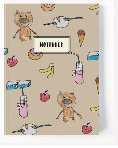 Brown Kraft Teddy Notebook