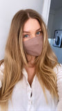 Plain Cotton Reusable Face Masks With Filter Pocket