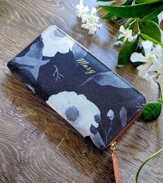 Wallet - Paeonia Monochrome