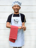 Personalised Kids Apron & Hat - Head Chef Sous Chef