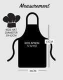 Personalised Kids Apron & Hat - Head Chef Sous Chef