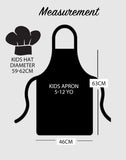 Personalised Kids Apron & Hat - Head Chef Sous Chef