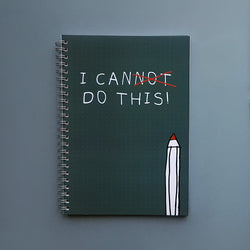 I Can Do This Bullet Dotted Journal Spiral Motivational Notebook 100 pages
