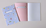 A5 Bullet Dot Journal Notebook 40 pages - Bubble Tea