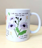 Personalised Mug - Affirmations Self Care Lilac Florals