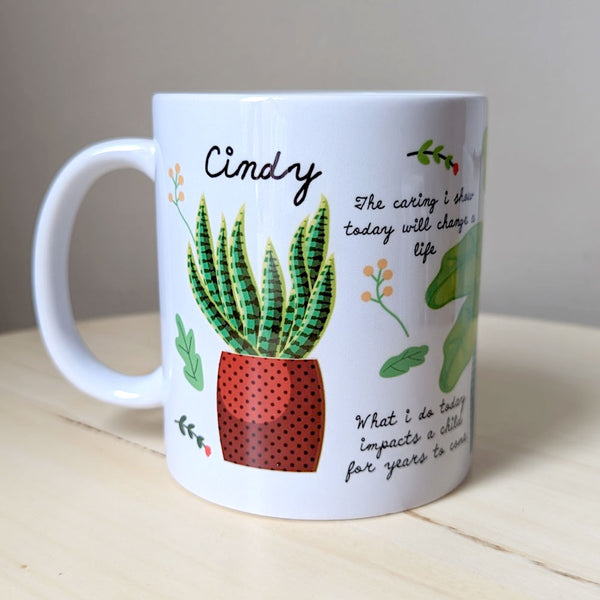 Personalised Mug - Affirmation Plants Thrive