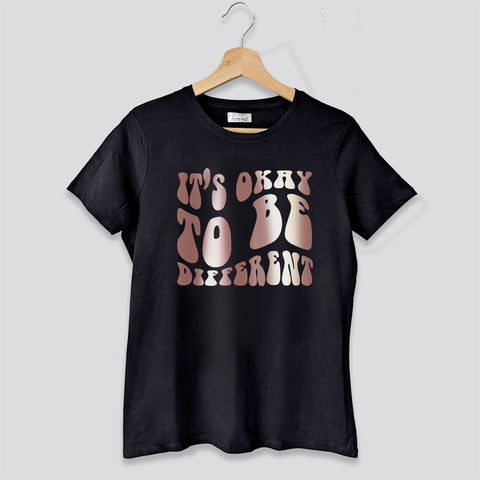 T shirt It s OK to be Different Inspirational Quotes Clothing
