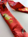 Skinny Scarf Bandana - Red Florals