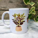 Plant Lover Mug - 3 Illustrated Plants